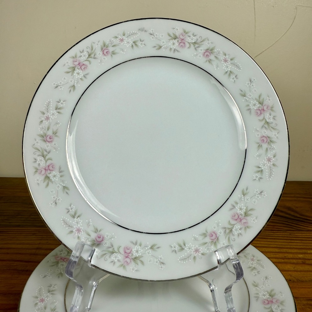 Vintage Maria Y&Y Fine Porcelain Dessert Plates – Set of 4, Japan, 6.5" - Picture 11 of 13